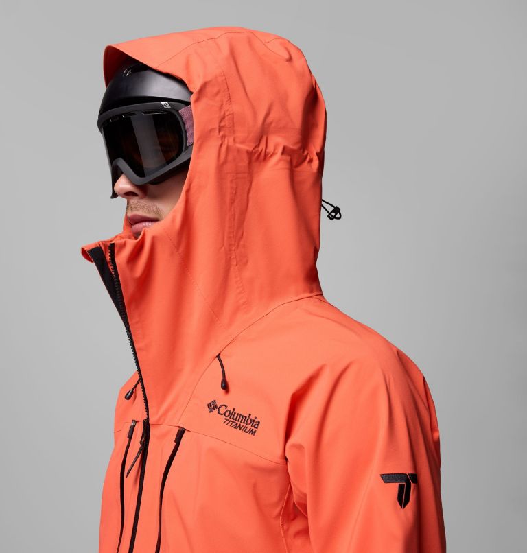 Men's Platinum Peak II 3L Shell Jacket, Color: Zing, image 12