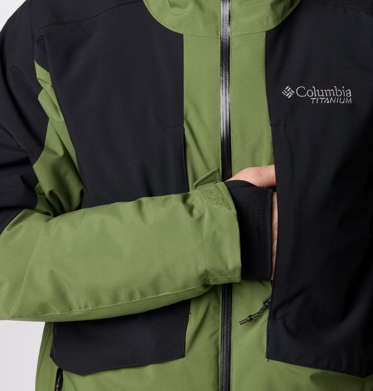 Men's Highland Summit II Waterproof Ski Jacket, Color: Canteen, Black, image 9