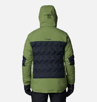 Men's Wild Card IV Hooded Waterproof Down Ski Jacket, Color: Black, Canteen, image 6