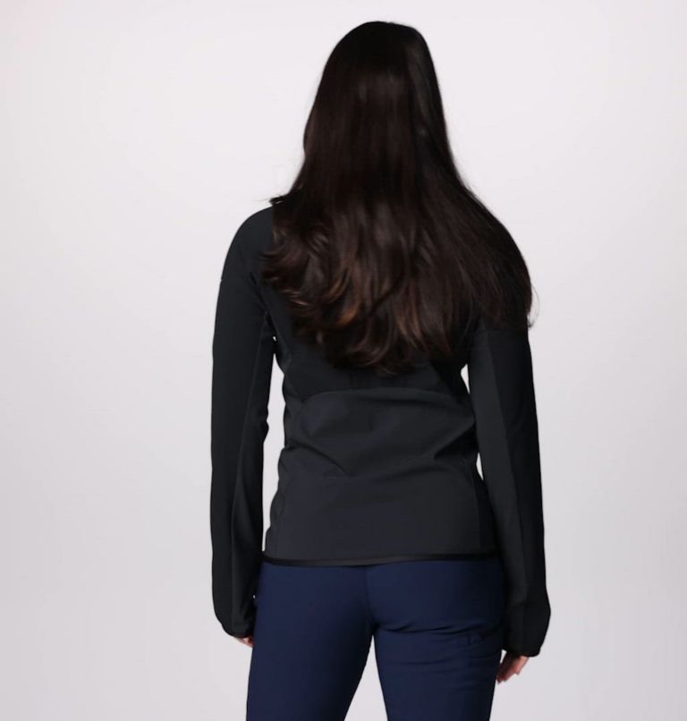 Manteau polaire technique à fermeture éclair pleine longueur Spectre Ridge II pour femmes, Color: Black