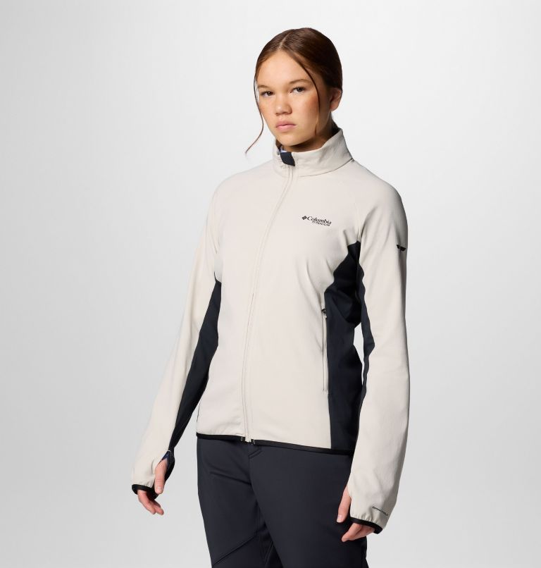 Women's Spectre Ridge II Tech Fleece Full Zip Jacket, Color: Dark Stone, Black, image 4