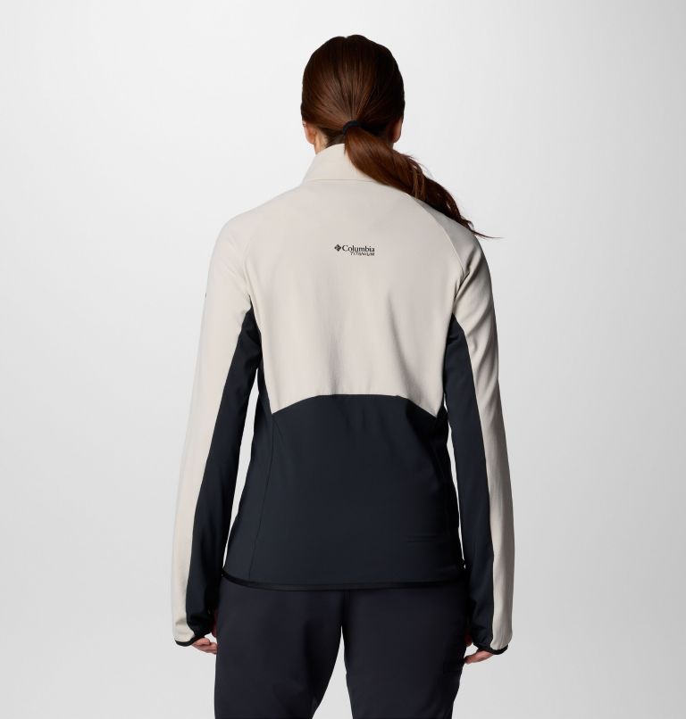 Women's Spectre Ridge II Tech Fleece Full Zip Jacket, Color: Dark Stone, Black, image 2