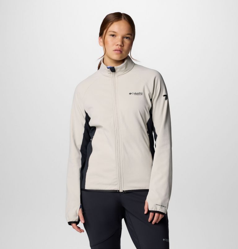 Women's Spectre Ridge II Tech Fleece Full Zip Jacket, Color: Dark Stone, Black, image 1