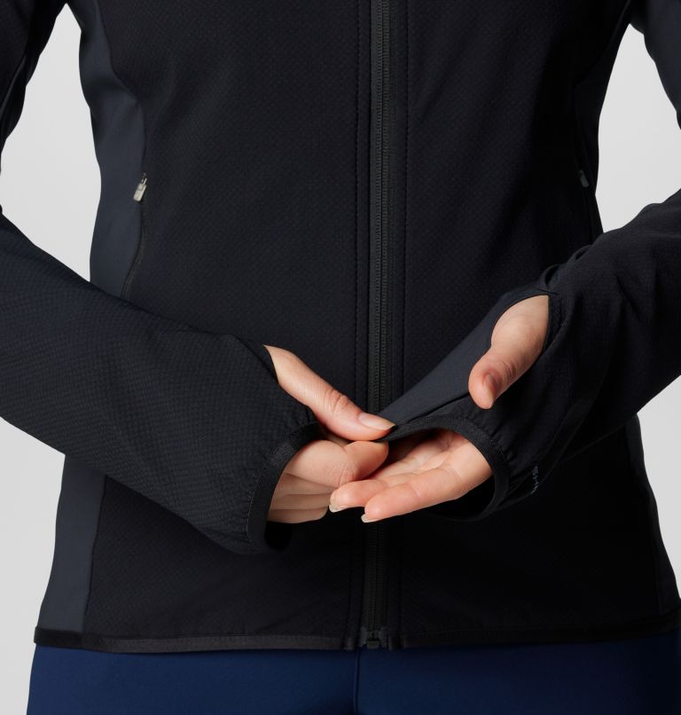 Women's Spectre Ridge II Technical Fleece, Color: Black, image 7