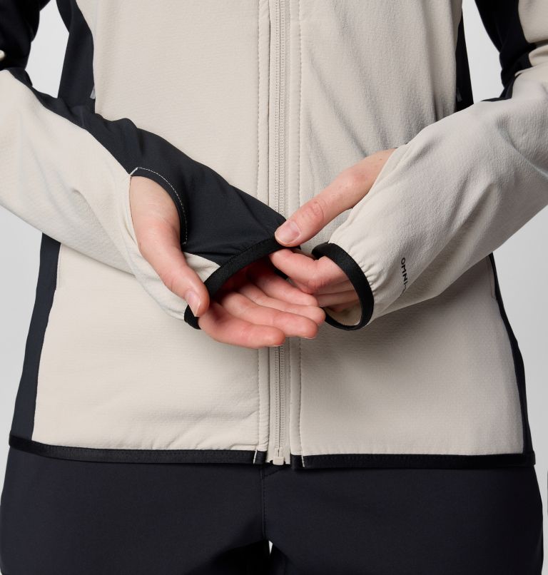 Women's Spectre Ridge II Technical Fleece, Color: Dark Stone, Black, image 7