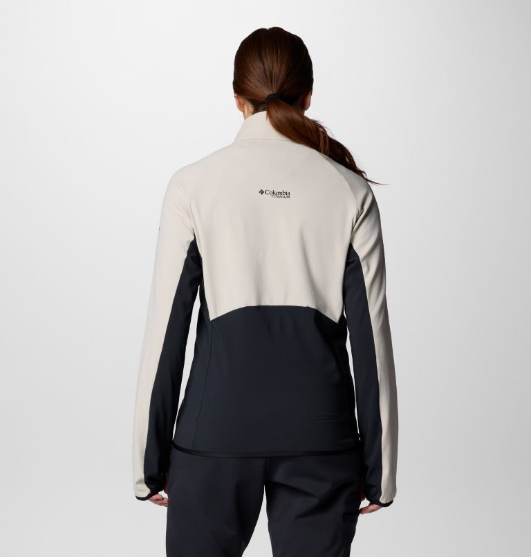 Women's Spectre Ridge II Technical Fleece, Color: Dark Stone, Black, image 2