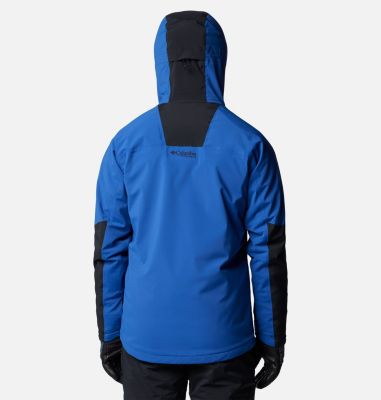 Men's Cirque Bowl Waterproof Insulated Ski Jacket, Color: Black, Mountain Blue, image 10