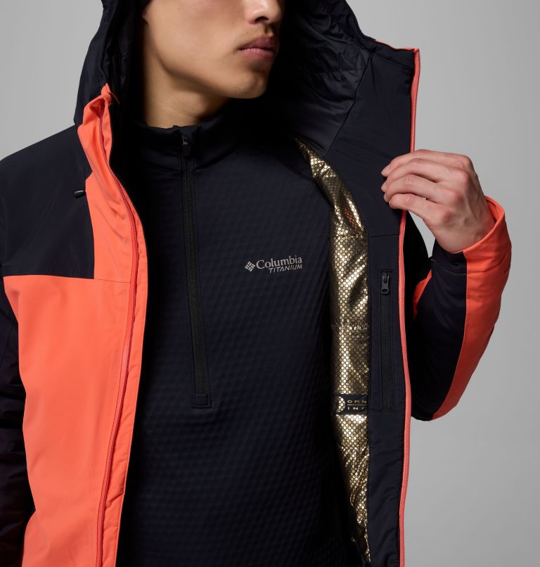 Men's Cirque Bowl Jacket, Color: Black, Zing, image 6