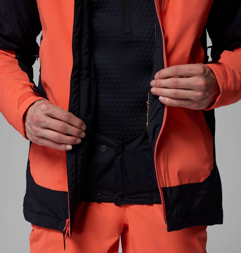 Men's Cirque Bowl Jacket, Color: Black, Zing, image 7