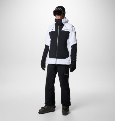 Men's Cirque Bowl Waterproof Insulated Ski Jacket, Color: White, Black, image 7