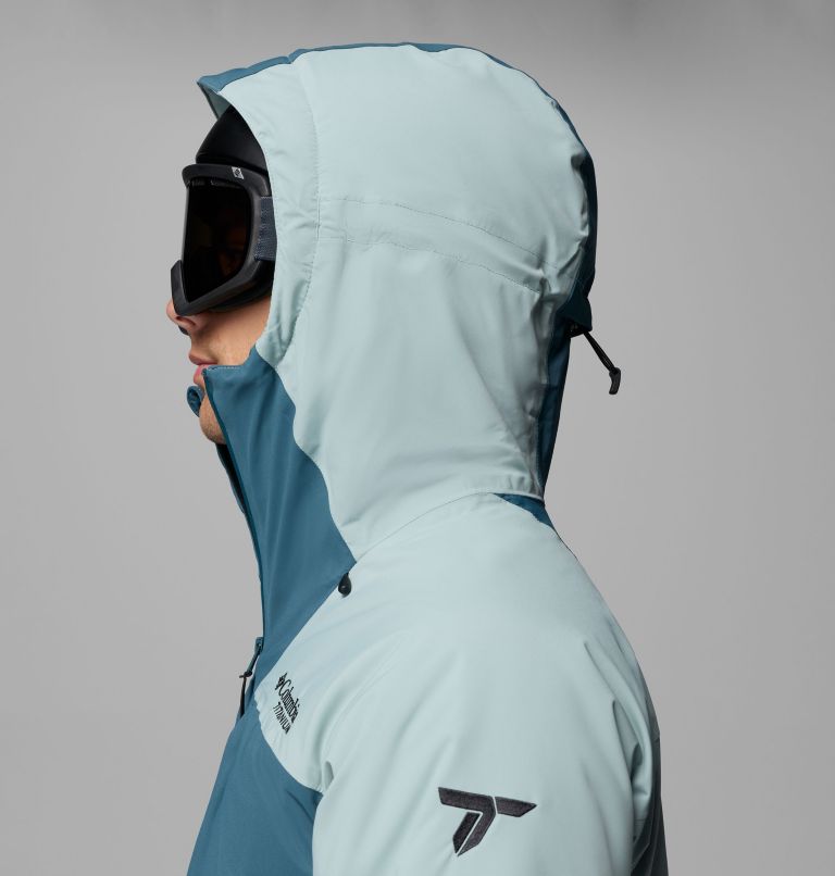 Men's Cirque Bowl Waterproof Insulated Ski Jacket, Color: Everblue, Crushed Blue, image 14