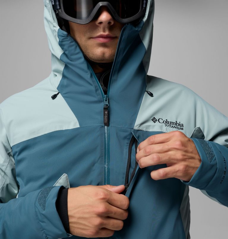 Men's Cirque Bowl Waterproof Insulated Ski Jacket, Color: Everblue, Crushed Blue, image 15