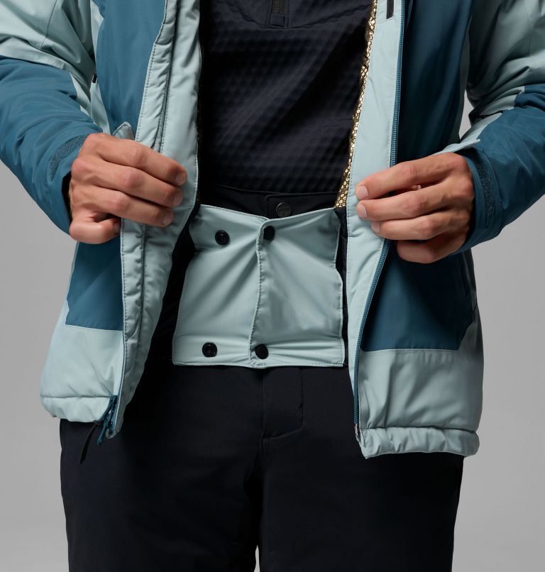 Men's Cirque Bowl Waterproof Insulated Ski Jacket, Color: Everblue, Crushed Blue, image 7