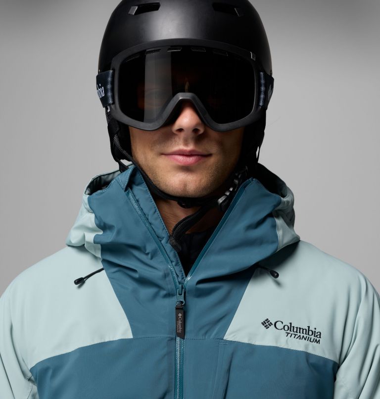 Men's Cirque Bowl Waterproof Insulated Ski Jacket, Color: Everblue, Crushed Blue, image 8