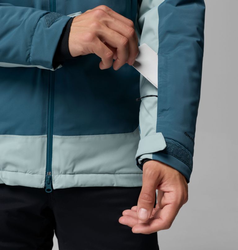 Men's Cirque Bowl Waterproof Insulated Ski Jacket, Color: Everblue, Crushed Blue, image 10