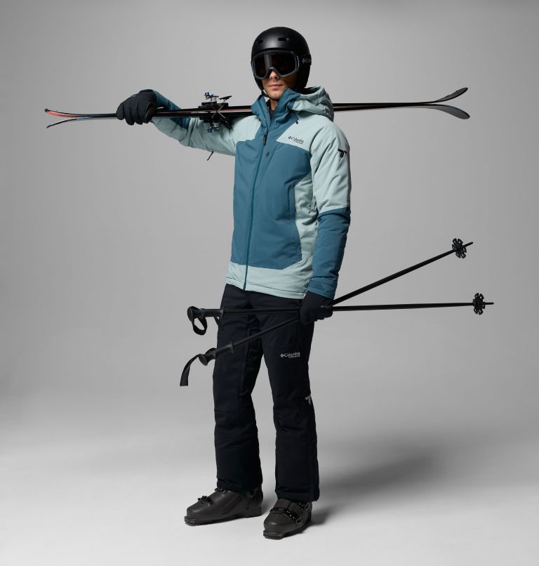 Men's Cirque Bowl Waterproof Insulated Ski Jacket, Color: Everblue, Crushed Blue, image 2