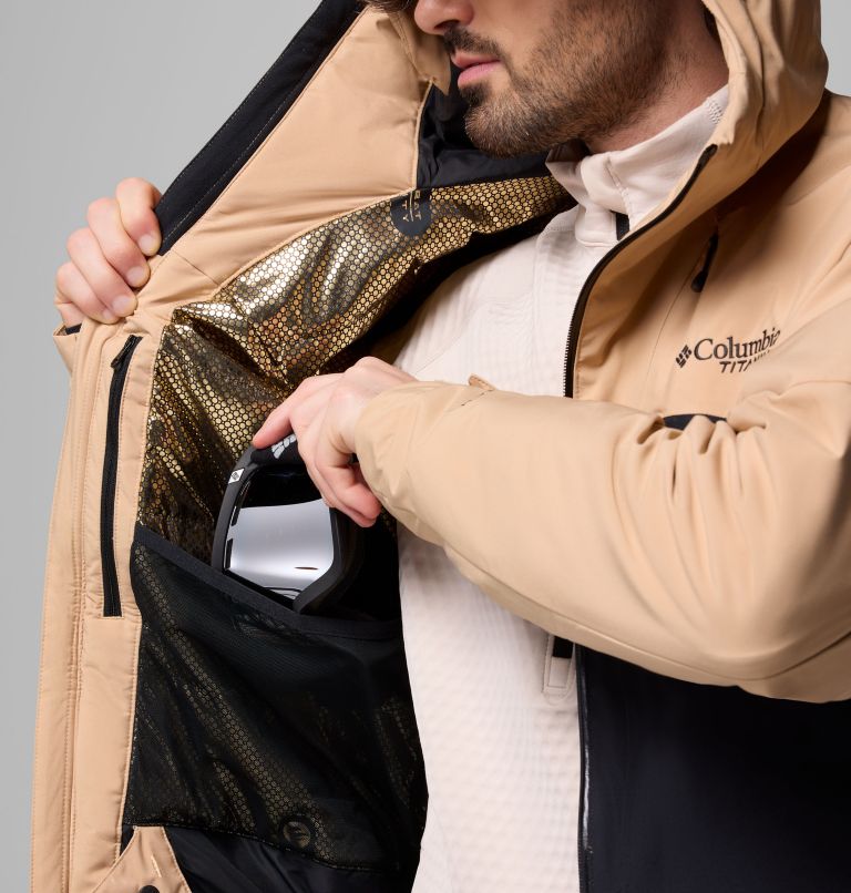 Men's Winter District III Jacket, Color: Canoe, Black, image 5