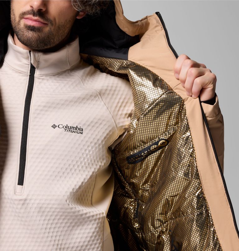 Men's Winter District III Jacket, Color: Canoe, Black, image 6