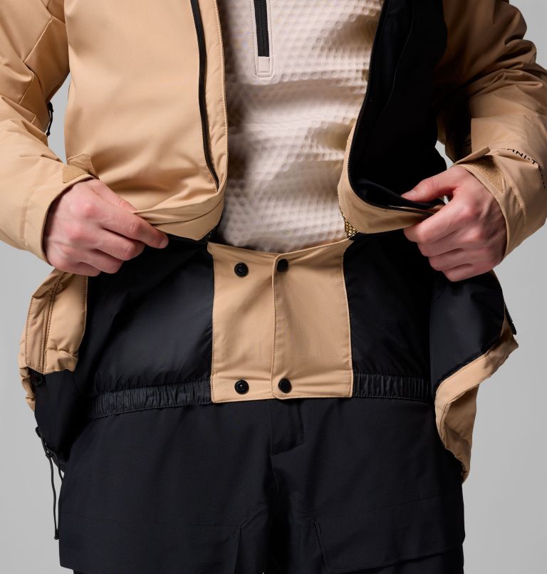 Men's Winter District III Jacket, Color: Canoe, Black, image 7