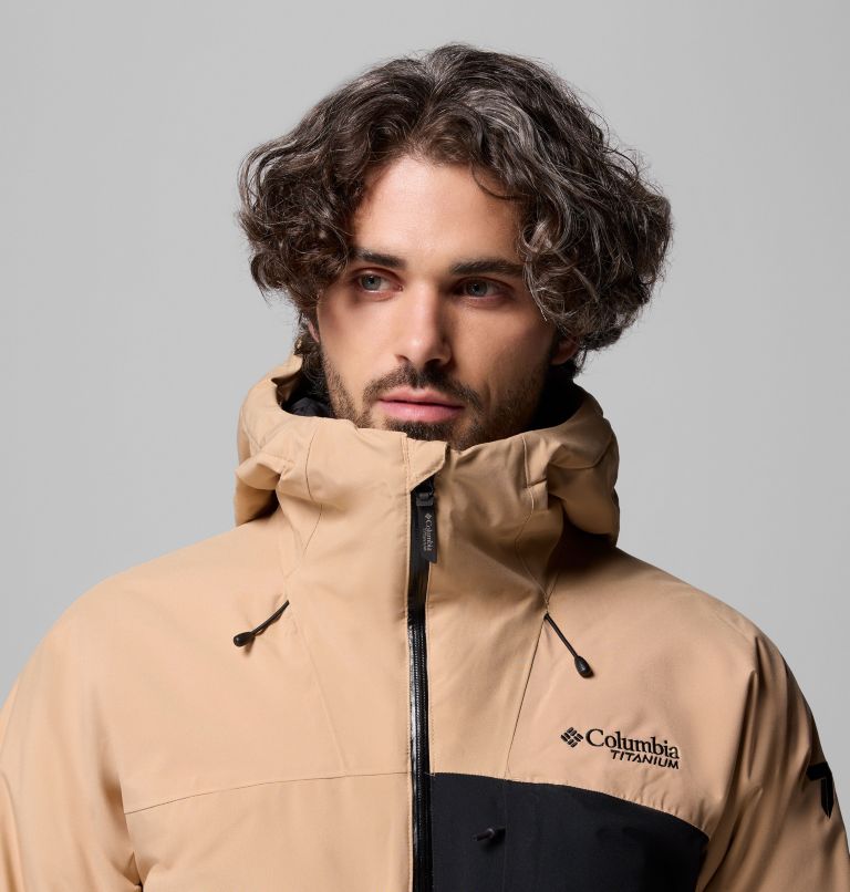 Men's Winter District III Jacket, Color: Canoe, Black, image 8
