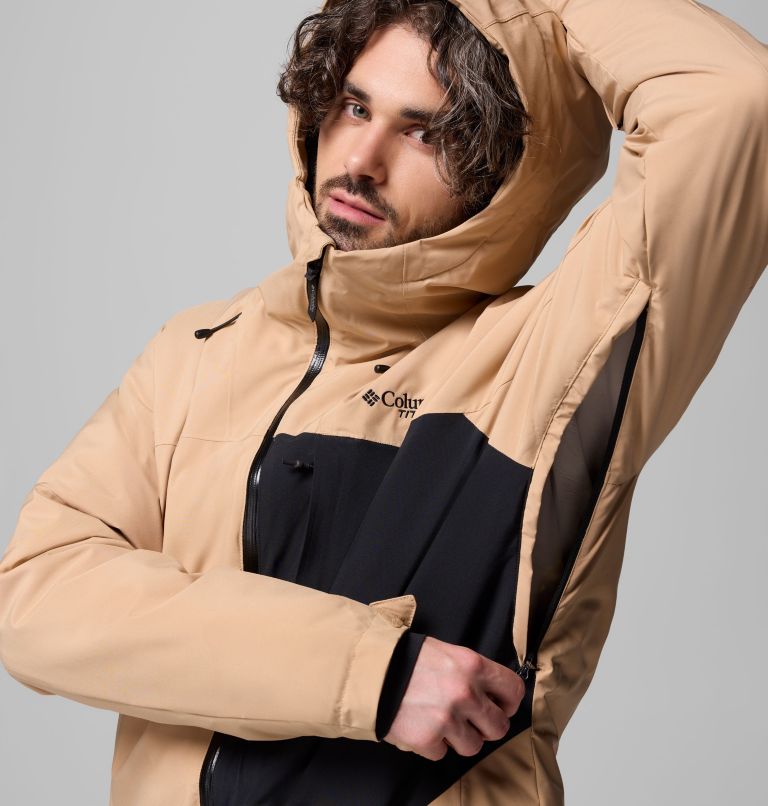 Men's Winter District III Jacket, Color: Canoe, Black, image 9