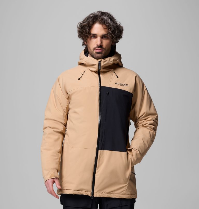 Men's Winter District III Jacket, Color: Canoe, Black, image 1