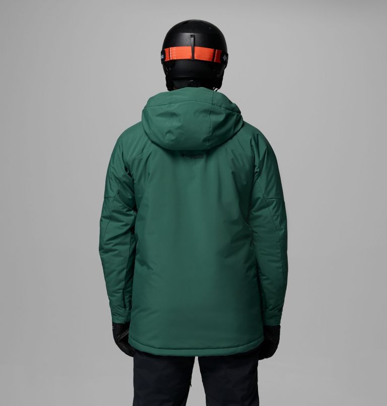 Men's Winter District III Jacket, Color: Rain Forest, Black, image 3