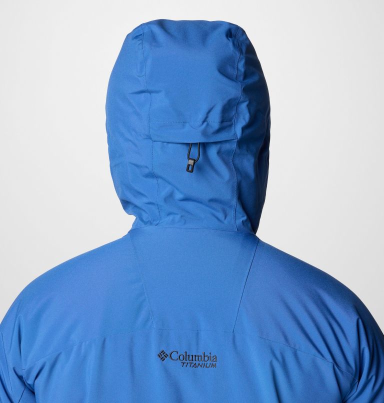 Men's Winter District III Waterproof Ski Jacket, Color: Mountain Blue, Black, image 8
