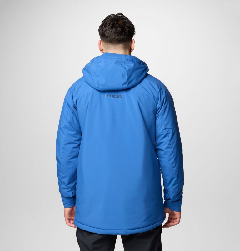 Men's Winter District III Jacket, Color: Mountain Blue, Black, image 2
