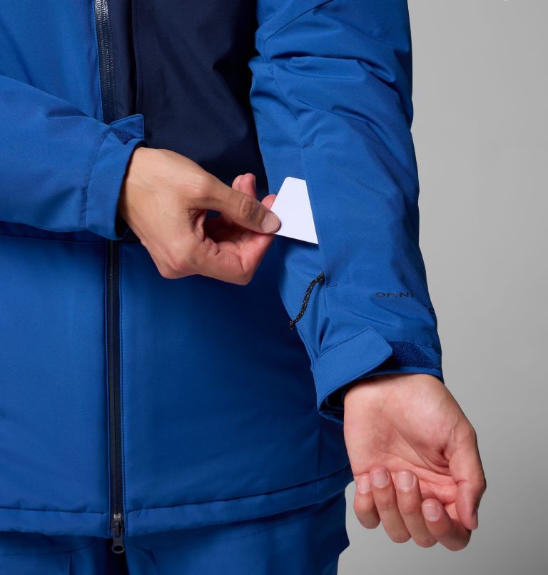 Men's Winter District III Jacket, Color: Mountain Blue, Collegiate Navy, image 10
