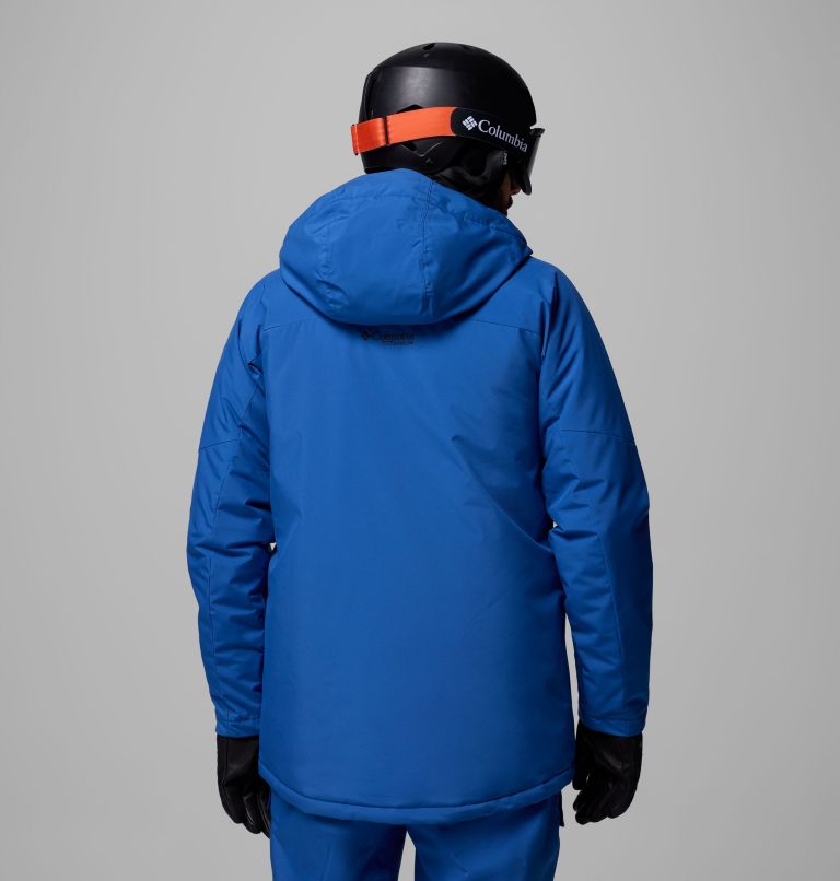 Men's Winter District III Jacket, Color: Mountain Blue, Collegiate Navy, image 3