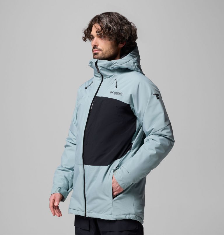 Men's Winter District III Jacket, Color: Crushed Blue, Black, image 4