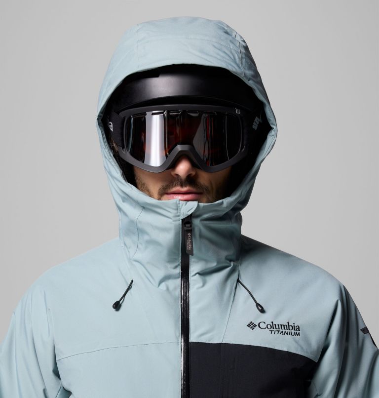 Men's Winter District III Jacket, Color: Crushed Blue, Black, image 8