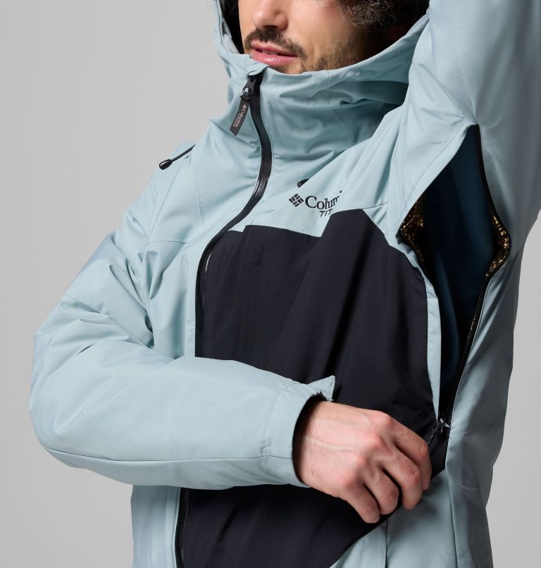 Men's Winter District III Jacket, Color: Crushed Blue, Black, image 9