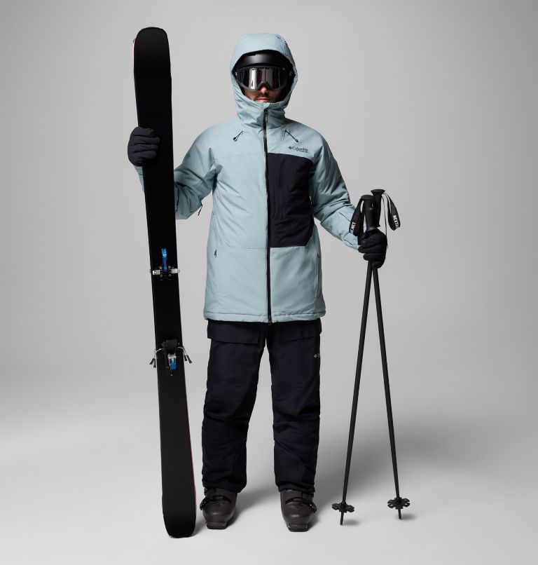 Men's Winter District III Jacket, Color: Crushed Blue, Black, image 2