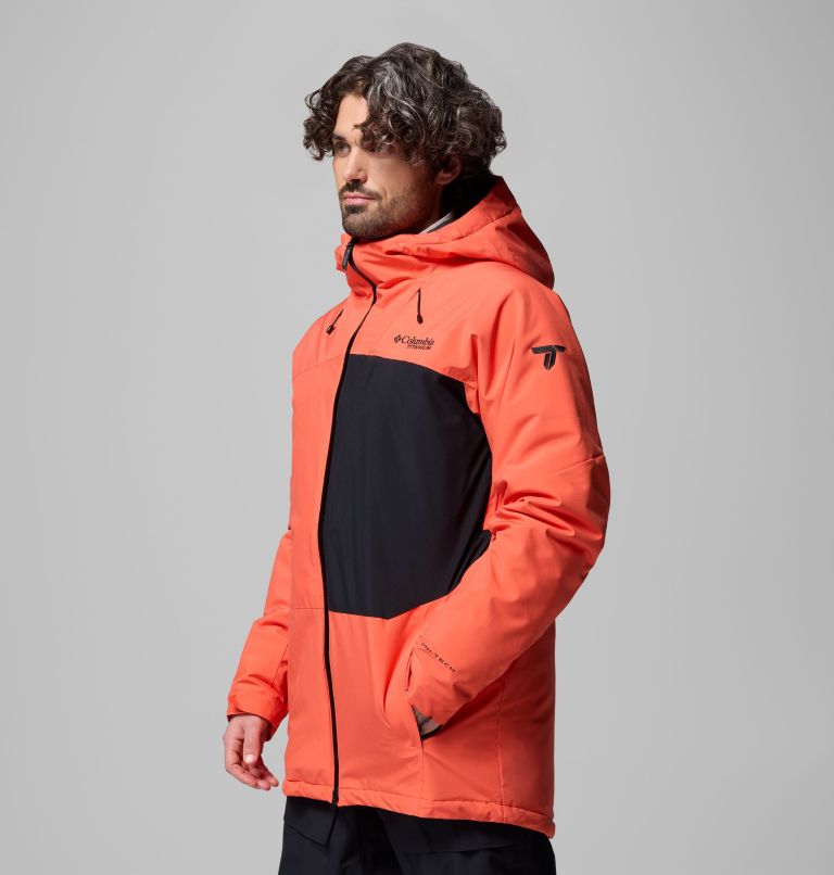 Men's Winter District III Jacket, Color: Zing, Black, image 4
