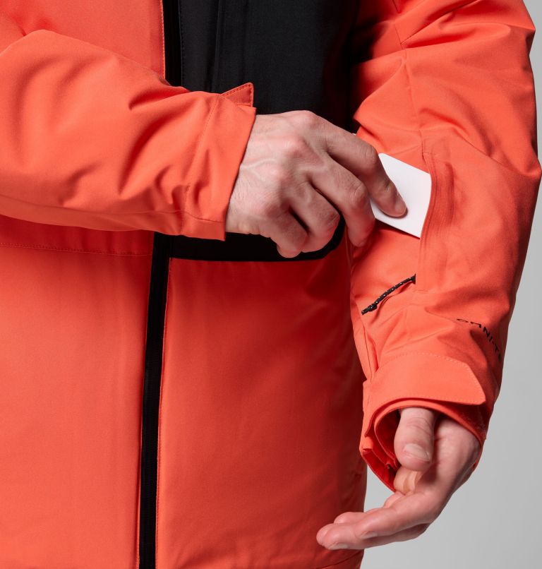 Men's Winter District III Jacket, Color: Zing, Black, image 10