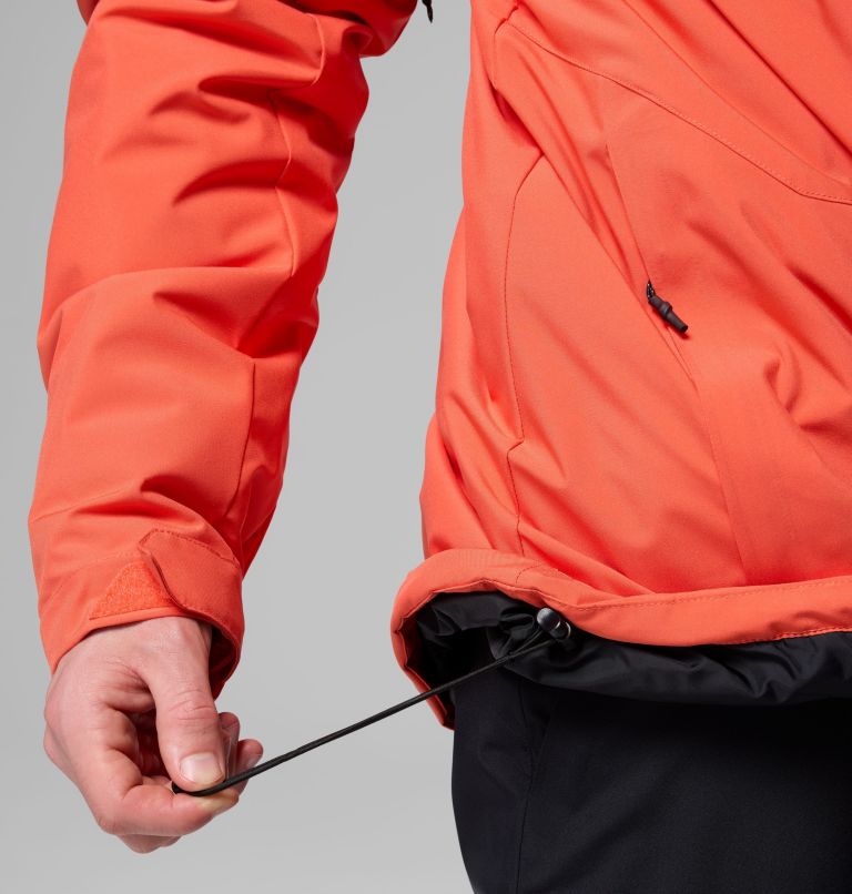 Men's Winter District III Jacket, Color: Zing, Black, image 11