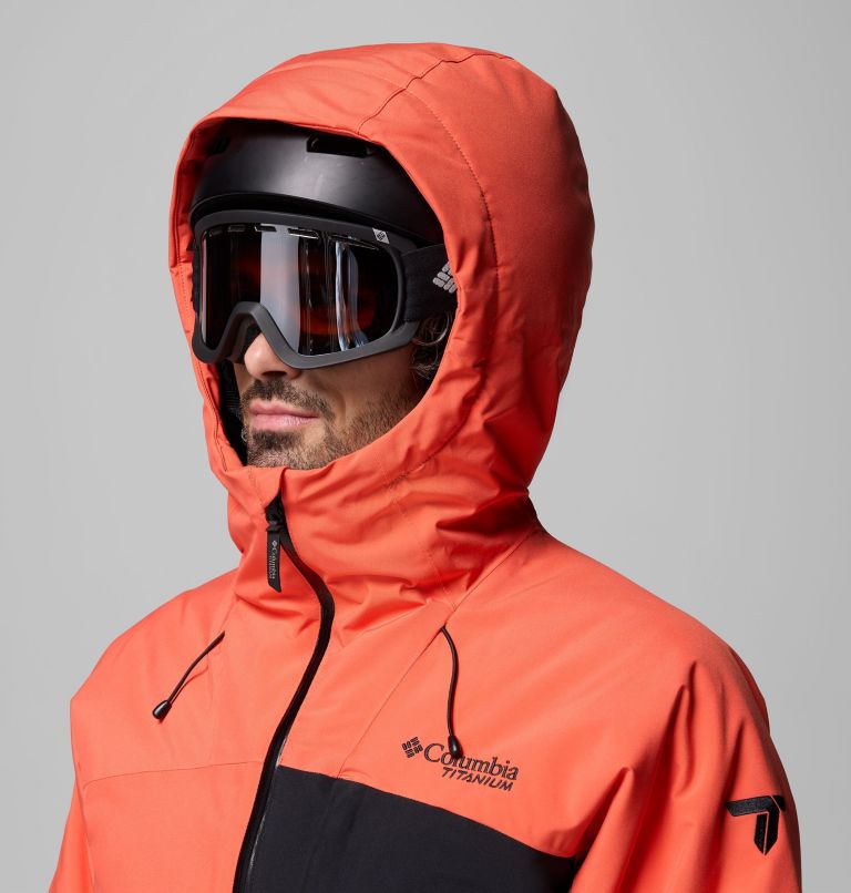 Men's Winter District III Jacket, Color: Zing, Black, image 12