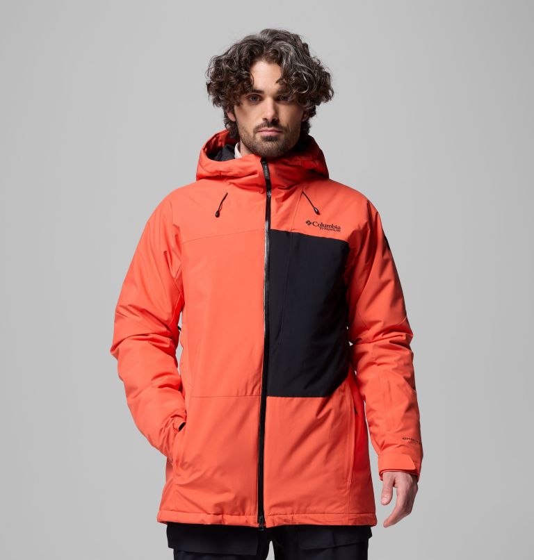 Men's Winter District III Jacket, Color: Zing, Black, image 1