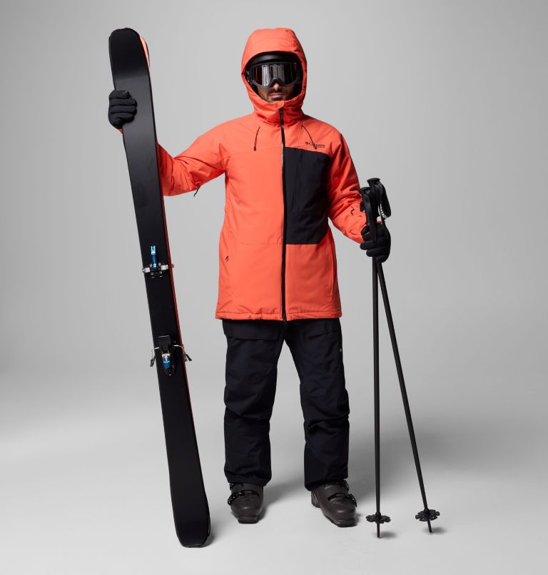 Men's Winter District III Jacket, Color: Zing, Black, image 2