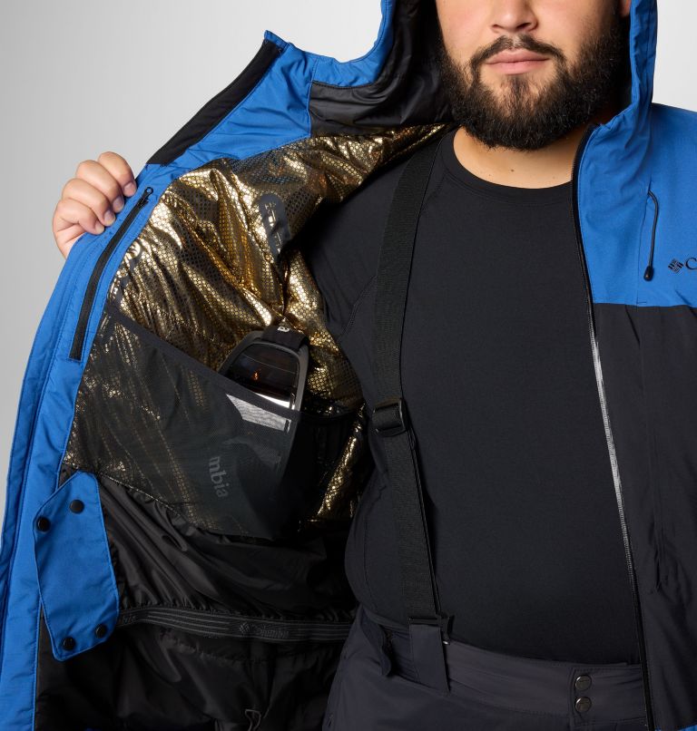 Men's Winter District III Jacket -Big, Color: Mountain Blue, Black, image 6