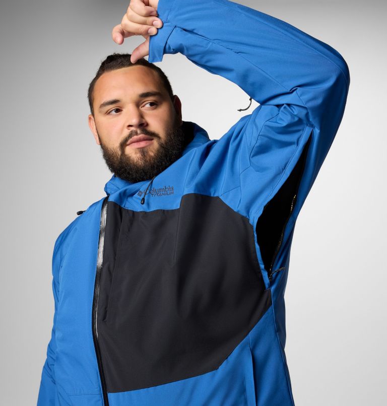Men's Winter District III Jacket -Big, Color: Mountain Blue, Black, image 8