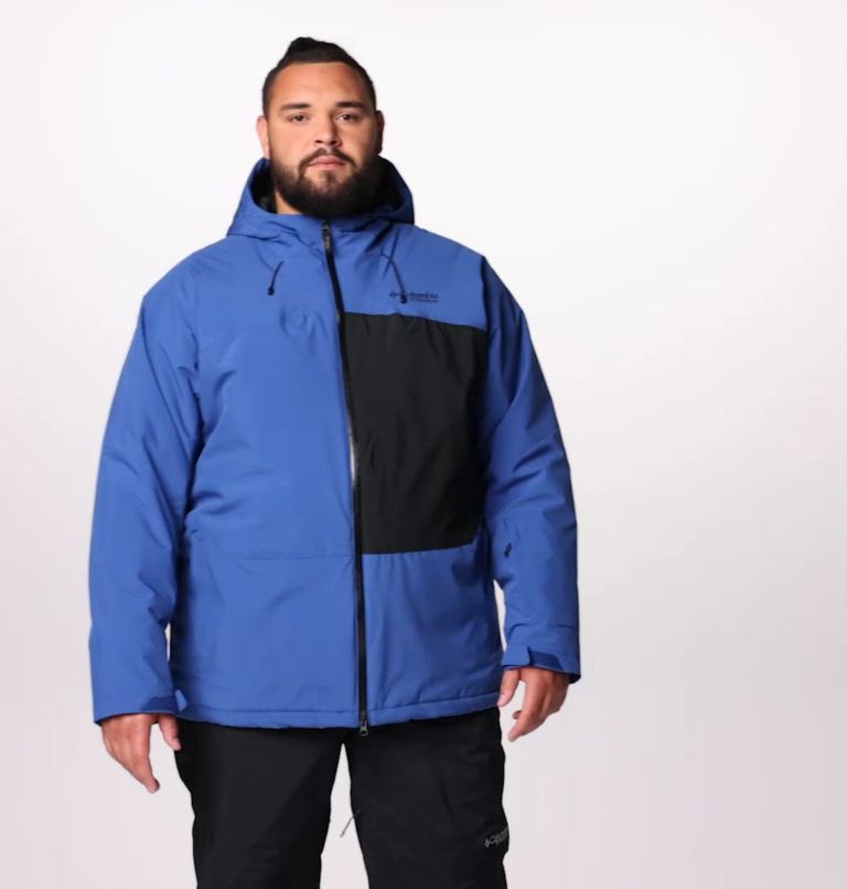 Men's Winter District III Jacket -Big, Color: Mountain Blue, Black