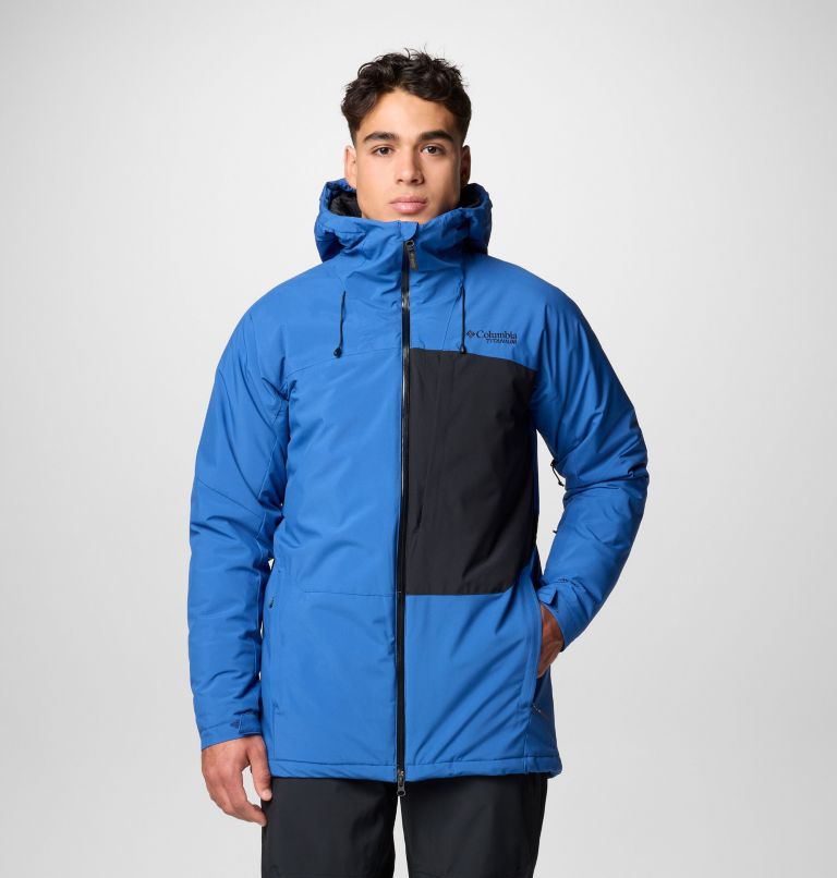 Men's Winter District III Jacket - Tall, Color: Mountain Blue, Black, image 1