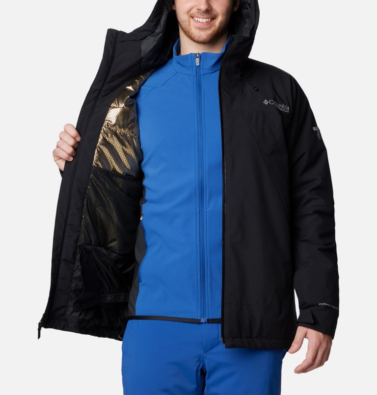 Men's PowBound Waterproof Ski Jacket, Color: Black, image 5