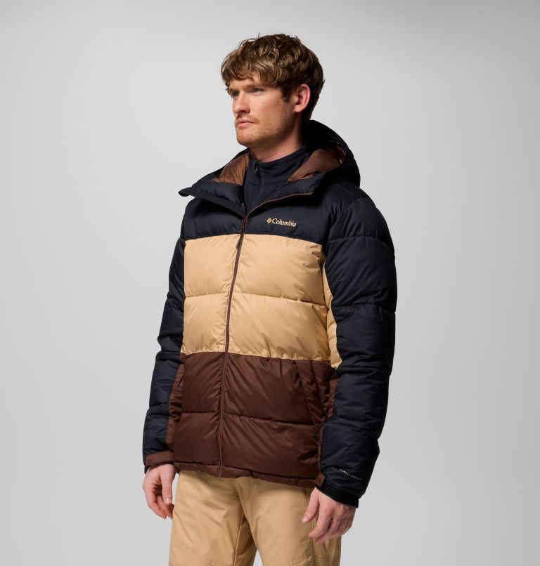 Men's Slope Style Insulated Ski Jacket, Color: Black, Canoe, Tobacco, image 4