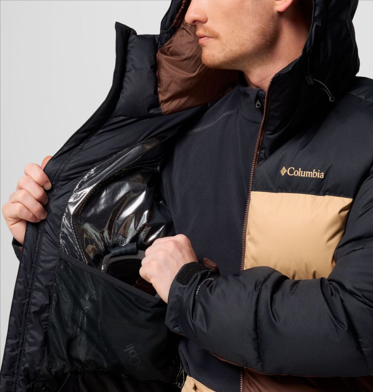 Men's Slope Style Insulated Ski Jacket, Color: Black, Canoe, Tobacco, image 5