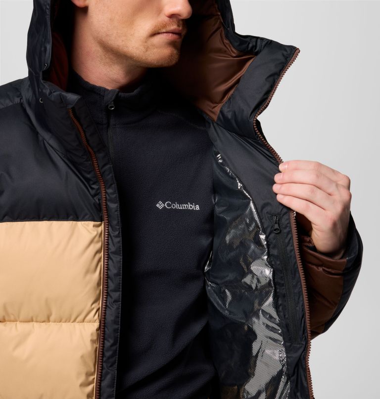 Men's Slope Style Insulated Ski Jacket, Color: Black, Canoe, Tobacco, image 6