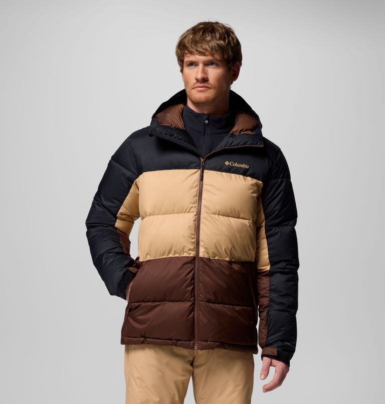 Men's Slope Style Insulated Ski Jacket, Color: Black, Canoe, Tobacco, image 1